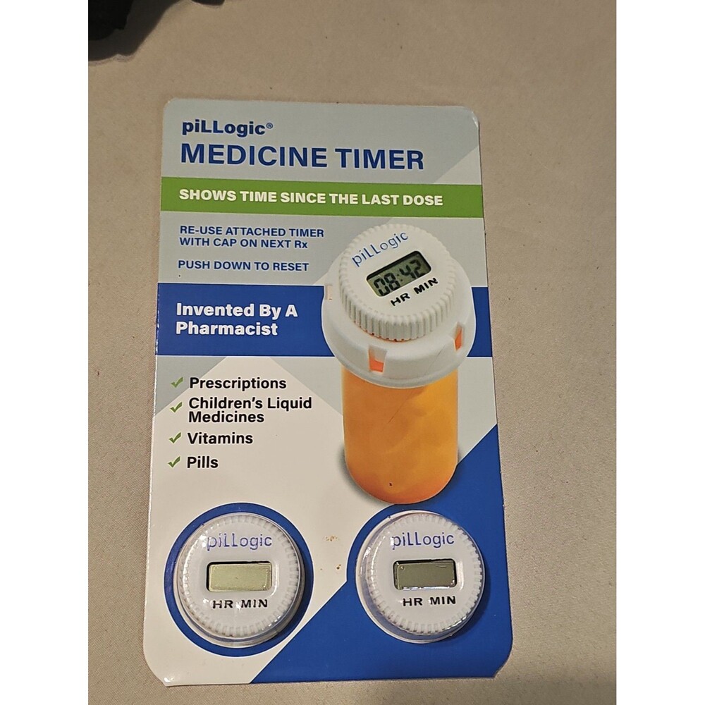 Pillogic Medicine Timer-Medication Tracker-Pill Reminder for White